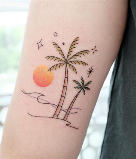 13 tatuajes de palmeras que te inspirarán